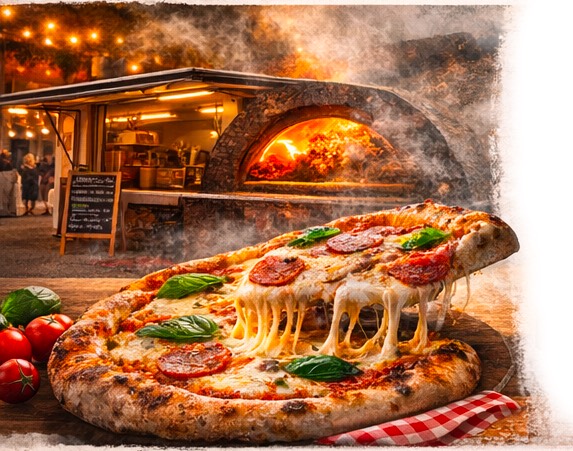 Pizza au four à gaz préparée par Le Rital